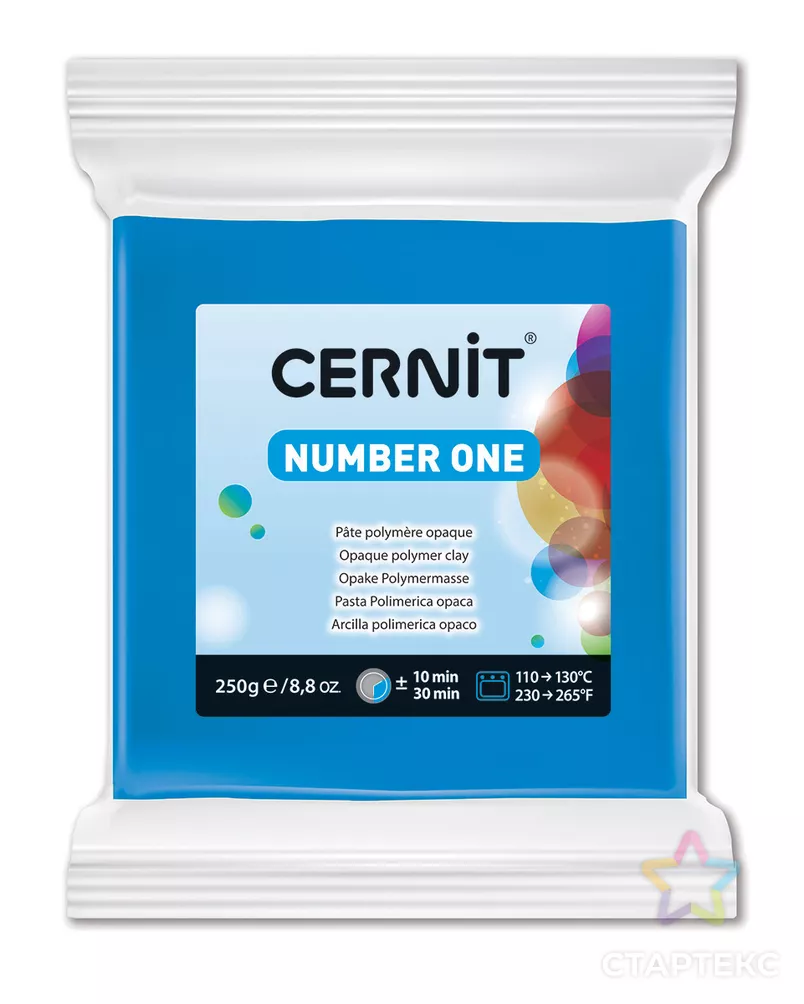 CE090025 Пластика полимерная запекаемая 'Cernit № 1' 250гр. (200 голубой) арт. АРС-7702-1-АРС0001140383 - рис. 2
