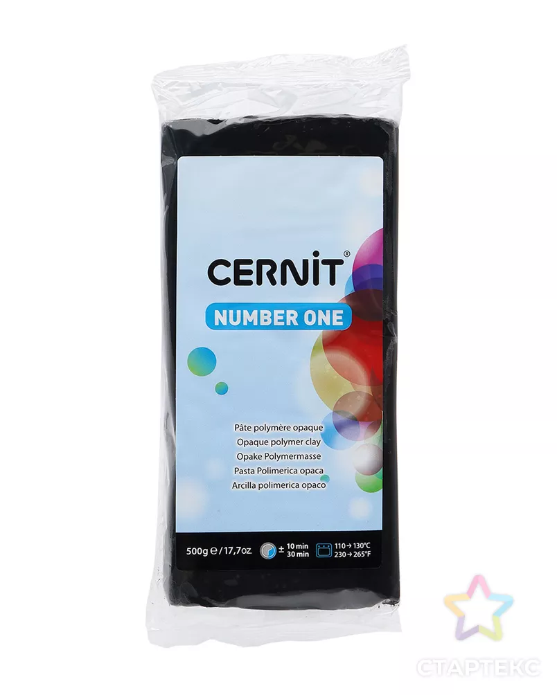 CE0900500 Пластика полимерная запекаемая 'Cernit № 1' 500гр. (100 черный) арт. АРС-8538-1-АРС0001153488 - рис. 4