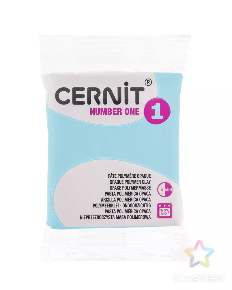CE0900056 Пластика полимерная запекаемая 'Cernit № 1' 56-62 гр. (211 карибский голубой) арт. АРС-9630-1-АРС0001169363 - рис. 1