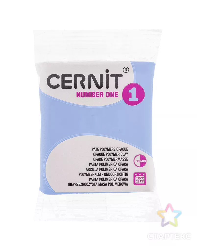 CE0900056 Пластика полимерная запекаемая 'Cernit № 1' 56-62 гр. (212 голубой барвинок) арт. АРС-9631-1-АРС0001169364 - рис. 1