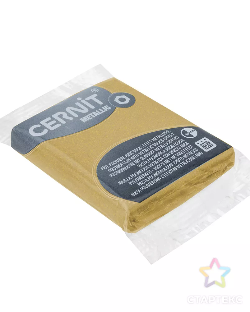 CE0870056 Пластика полимерная запекаемая 'Cernit METALLIC' 56 гр. (053 темное золото) арт. АРС-9641-1-АРС0001169385 - рис. 2