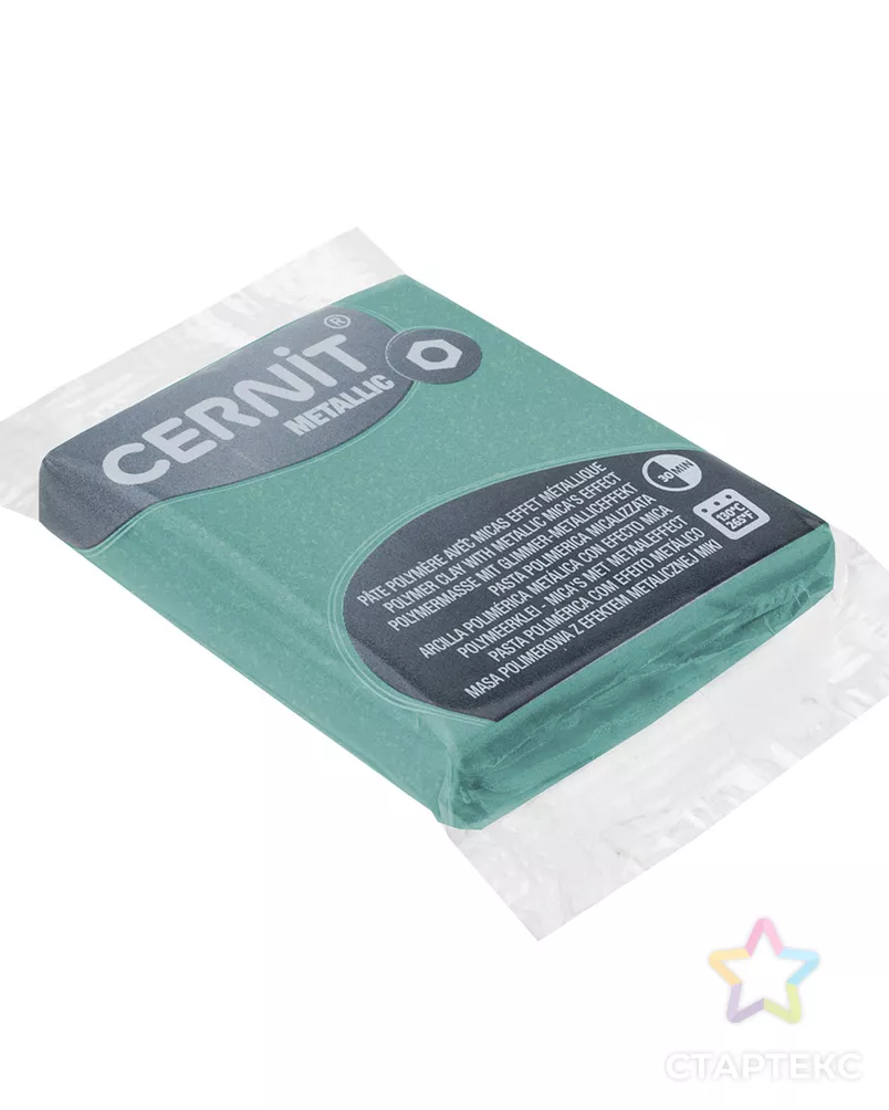 CE0870056 Пластика полимерная запекаемая 'Cernit METALLIC' 56 гр. (054 тюркиз золото) арт. АРС-9642-1-АРС0001169386 - рис. 2