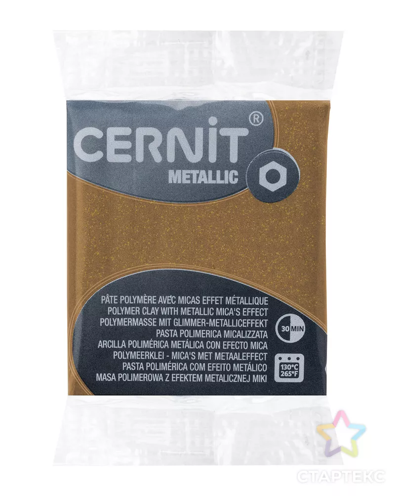 CE0870056 Пластика полимерная запекаемая 'Cernit METALLIC' 56 гр. (059 античная бронза) арт. АРС-9645-1-АРС0001169390 - рис. 1