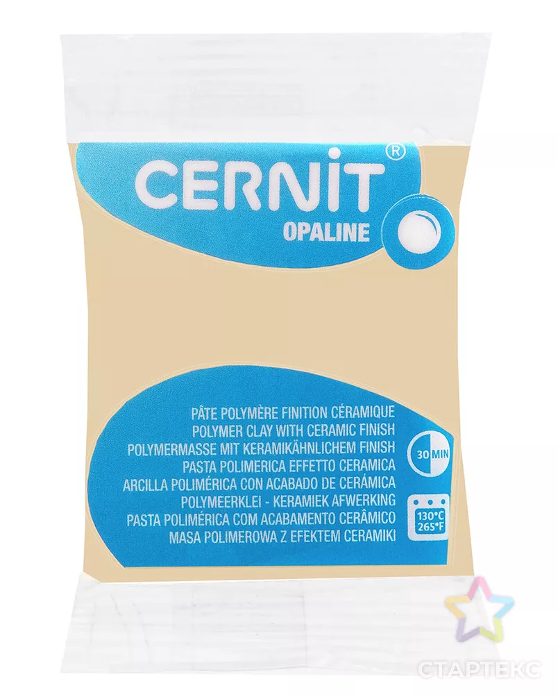 CE0880056 Пластика полимерная запекаемая 'Cernit OPALINE' 56 гр. (815 песочный бежевый) арт. АРС-9660-1-АРС0001169406 - рис. 1