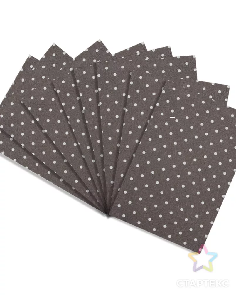 Фетр мягкий листовой декоративный 'Горох' Astra&Craft, 1,0мм, 180 гр, 20*27 см + 3 см тех.кромка, 10 шт/упак (YF 690 к арт. АРС-35128-1-АРС0001062536 - рис. 3