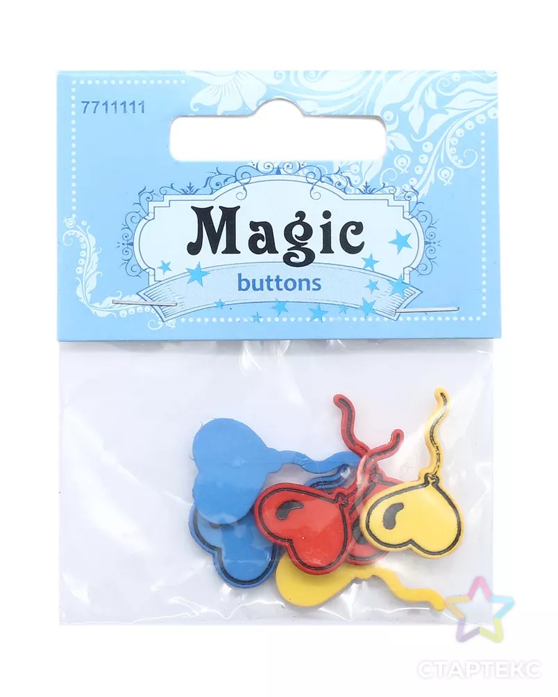 I1535-DW2 Декоративный элемент 'Шарик', упак./6 шт., Magic Buttons арт. АРС-45036-1-АРС0001054401 - рис. 2