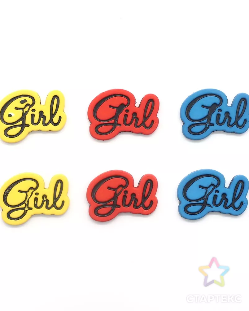 I1584-DW2 Декоративный элемент 'Girl', упак./6 шт., Magic Buttons арт. АРС-45608-1-АРС0001054405 - рис. 1