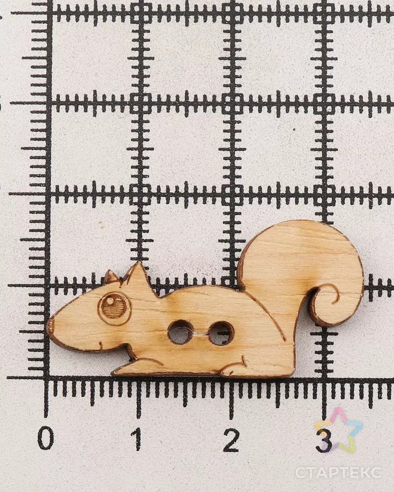 LW814-V45 Набор пуговиц 'Белка', упак./2 шт., Magic Buttons арт. АРС-45634-1-АРС0001054504 - рис. 2