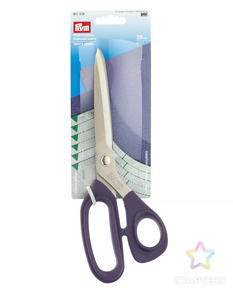 611518 Ножницы PRYM PROFESSIONAL портновские 25см арт. АРС-19888-1-АРС0000833791 - рис. 1