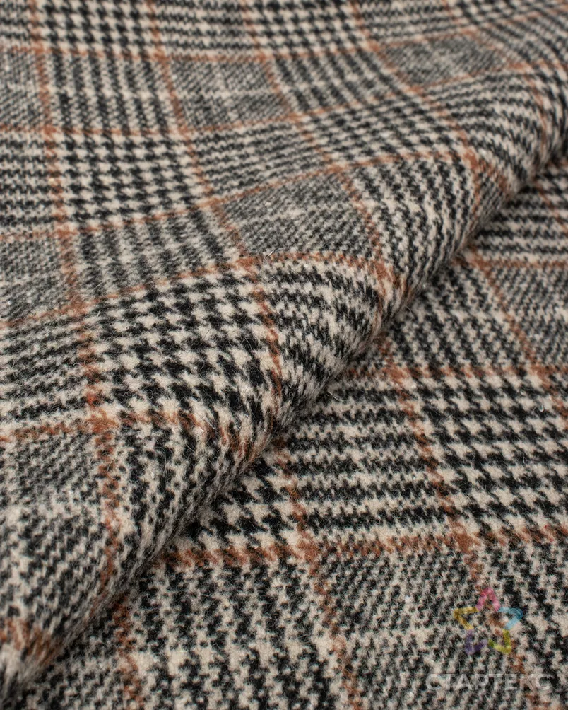 Пальтовая жаккард клетка арт. ПТ-378-2-25817.005 - рис. 1