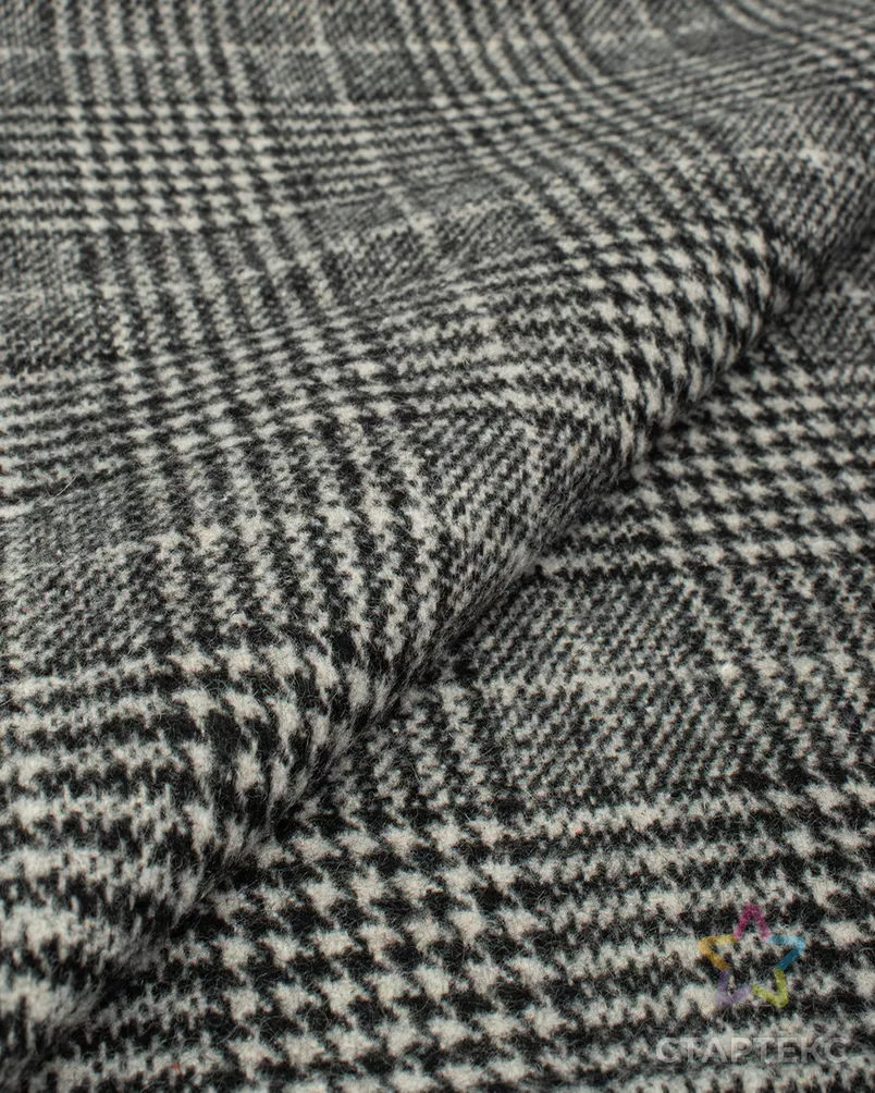 Пальтовая жаккард клетка арт. ПТ-378-3-25817.006 - рис. 1