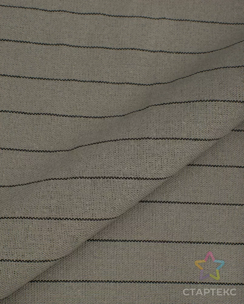 Лен-вискоза (полоска) арт. ЛН-299-2-26412.002 - рис. 1