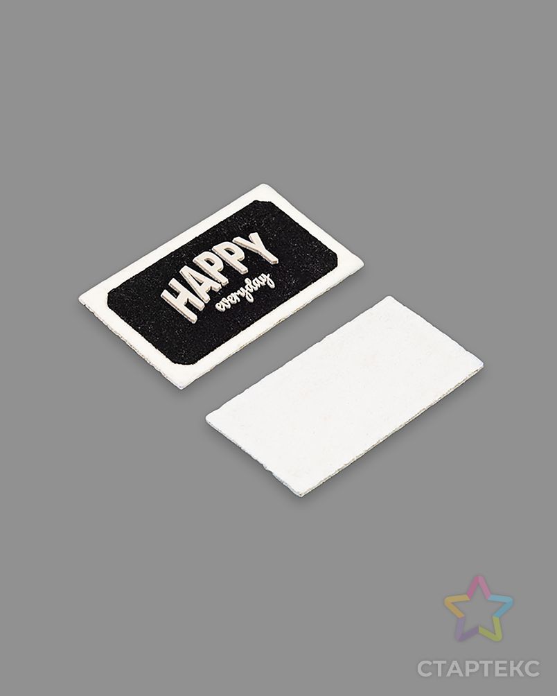 Декоративный элемент "HAPPY EVERYDAY" фетр р.2,9х4,9см 1000шт арт. ШФНЛ-42-1-48965 - рис. 4