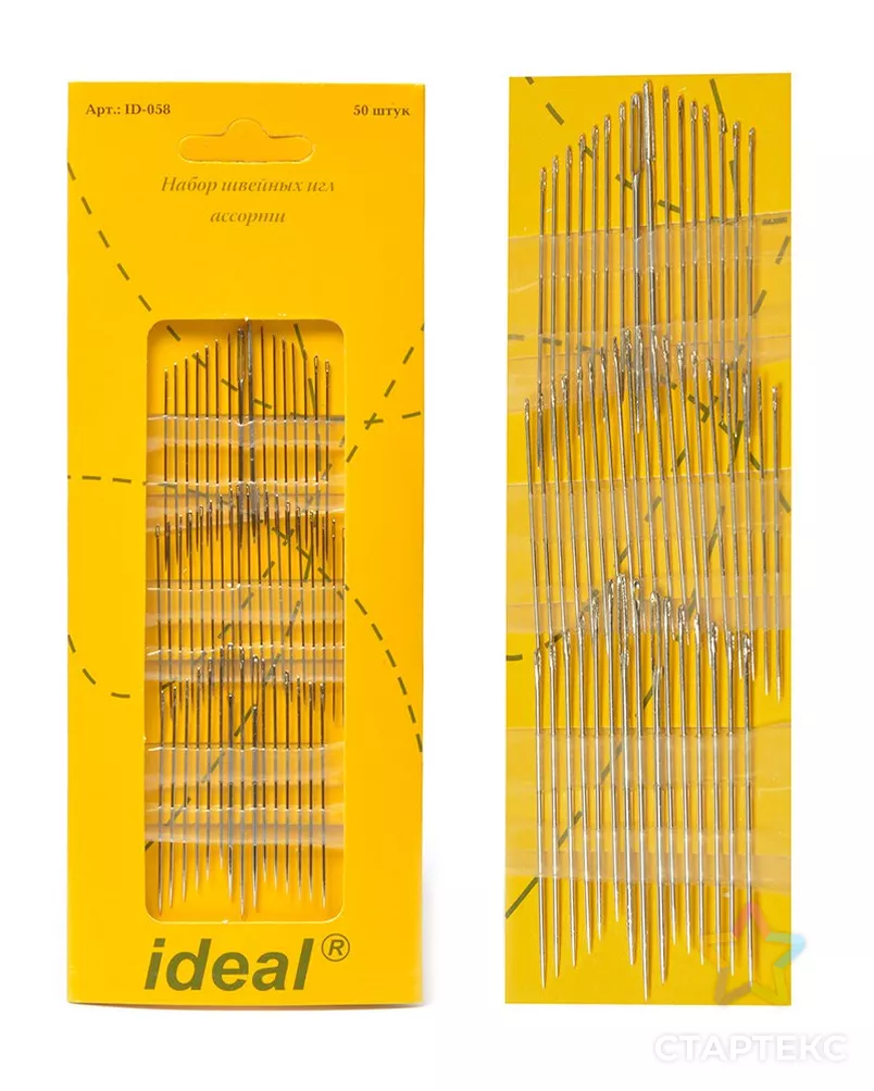 Иглы IDEAL HN-36 набор швейных игл АССОРТИ уп.50 игл (0340-0058) арт. МГ-120653-1-МГ1021678 - рис. 4