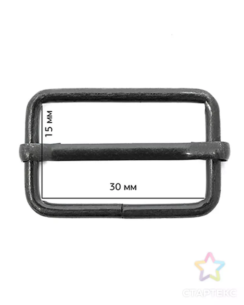 Шлевка металл TSW ш.3см арт. МГ-5130-1-МГ0325398 - рис. 1