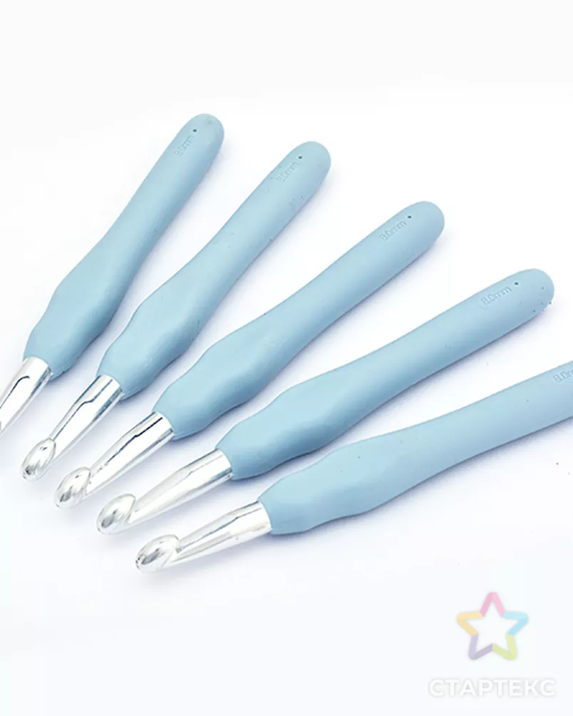 Крючок алюминиевый Maxwell Colors с резиновой ручкой Ø 8мм арт. МГ-53398-1-МГ0641703 - рис. 1