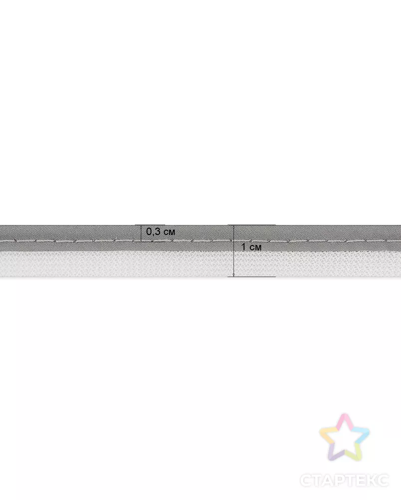 Кант светоотражающий к/с25-30 ш.1см уп.100м арт. СВ-496-1-43963 - рис. 2