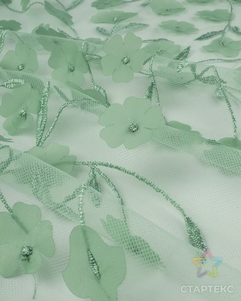 Сетка аппликация Цветы арт. СВС-108-3-25345.003 - рис. 4