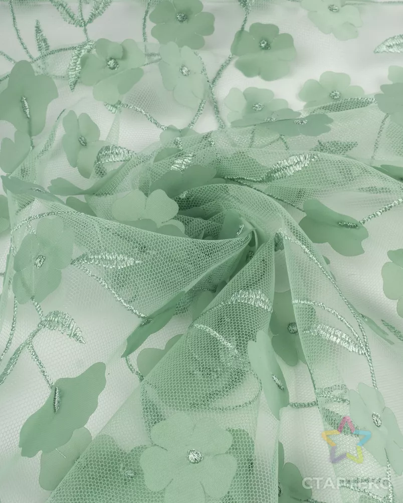 Сетка аппликация Цветы арт. СВС-108-3-25345.003 - рис. 5
