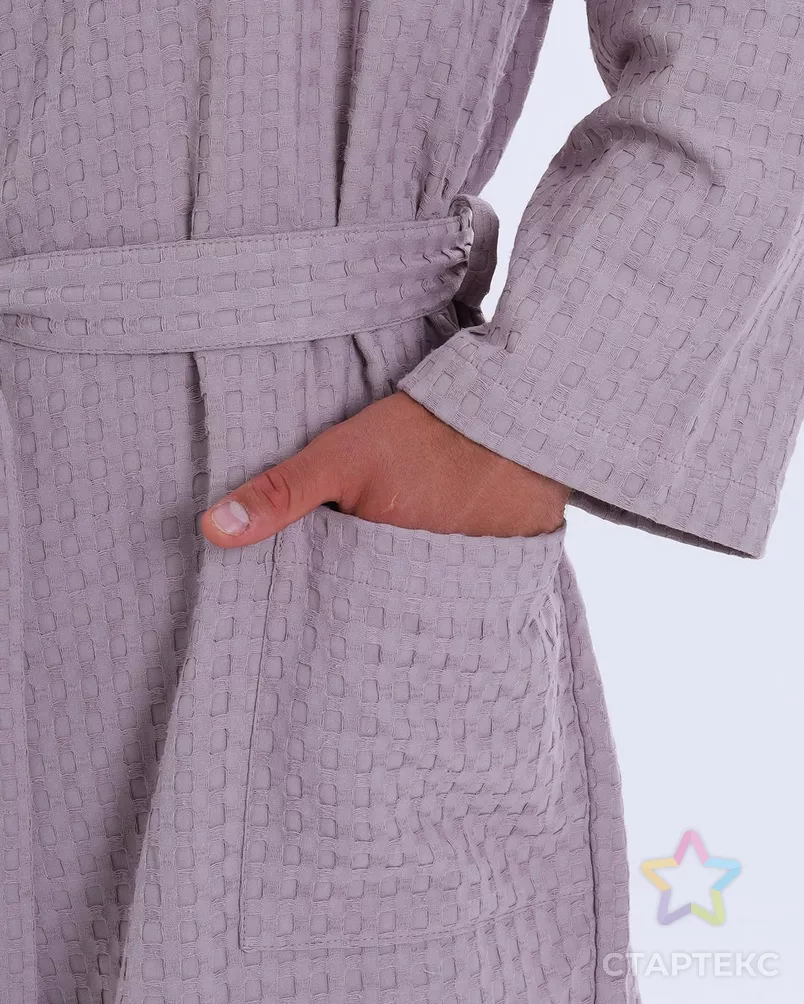 Халат унисекс какао арт 02U-62.003-801Т р-р 44-46 арт. ТЕКСД-28716-1-ТЕКСД0028717 - рис. 4