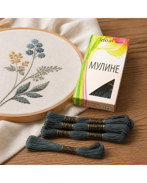 Нитки мулине IDEAL (100% хлопок) 24х8м цв.511 арт. МГ-24519-1-МГ0204484