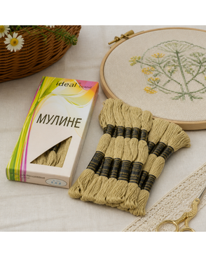 Нитки мулине IDEAL (100% хлопок) 24х8м цв.471 арт. МГ-30917-1-МГ0233214