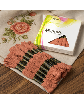 Нитки мулине IDEAL (100% хлопок) 24х8м цв.288 арт. МГ-32032-1-МГ0236235