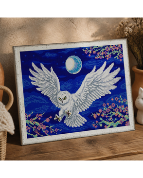 Рисунок на ткани (Бисер) КОНЁК Летящая сова 29х39 см арт. МГ-47842-1-МГ0595143