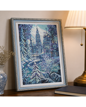 Рисунок на ткани (Бисер) КОНЁК Церковь 29х39 см арт. МГ-47847-1-МГ0595148