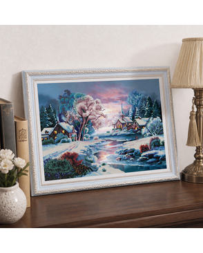Рисунок на ткани (Бисер) КОНЁК Зимняя речка 45х60 см арт. МГ-47933-1-МГ0595234