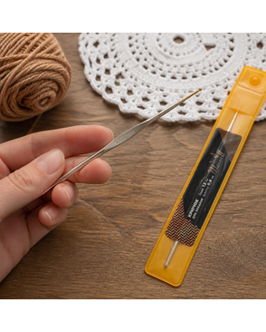 Крючки для вязания Maxwell Gold односторонние с золотой головкой никель 0,8мм, 12см арт. МГ-50399-1-МГ0615549