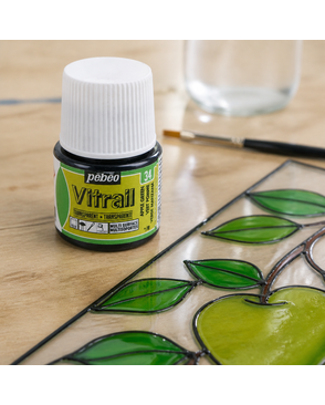 Краска для стекла и металла "PEBEO" Vitrail лаковая прозрачная 45мл арт. ГММ-3851-18-ГММ0056164