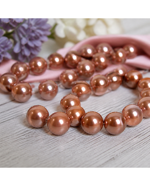 Бусины стекло Zlatka GBP-05 д.1,2см (34шт на нити) арт. ГММ-3928-16-ГММ0051730