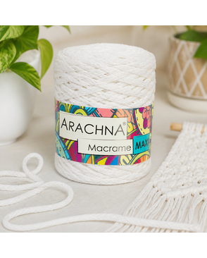 Пряжа "ARACHNA" "Macrame Maxi" 80% хлопок, 20% полиэстер 4 х 250 г арт. ГММ-12728-5-ГММ0056423