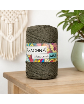 Пряжа "ARACHNA" "Macrame Maxi" 80% хлопок, 20% полиэстер 4 х 250 г арт. ГММ-12728-9-ГММ0070903