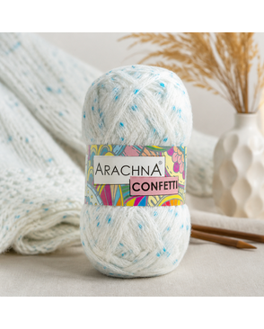 Пряжа "ARACHNA" "CONFETTI" 30% мохер, 30% акрил, 20% нейлон, 20% полиэстер 5 х 100 г арт. ГММ-15374-2-ГММ068070865724