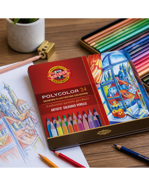 "KOH-I-NOOR" Набор цветных карандашей худож. 24 цв. арт. ГММ-99092-1-ГММ005040500659