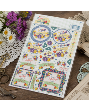 Набор бумаги с высечкой "Смех" Folk Floral арт. ГЕЛ-896-1-ГЕЛ0095298