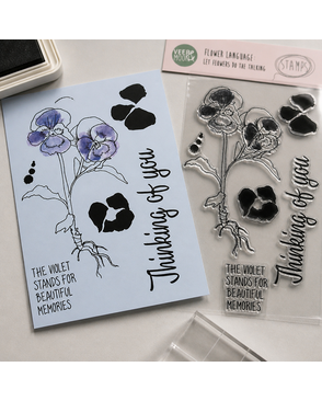 Набор прозрачных штампов Stamp Clear VEER & MOON "Язык цветов: Виола" арт. ГЕЛ-5084-1-ГЕЛ0128514
