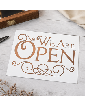 Трафарет "We Are Open" арт. ГЕЛ-7246-1-ГЕЛ0096126