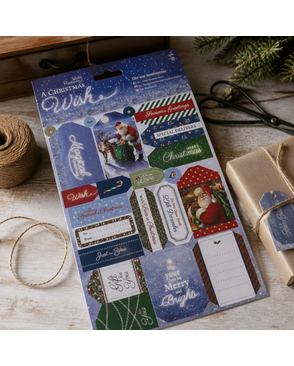 Набор бумаги с высечкой "A Christmas Wish" арт. ГЕЛ-7580-1-ГЕЛ0107046