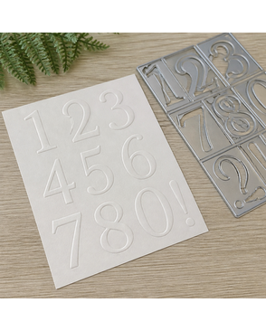 Нож для вырубки Sizzix® Bigz™ Die - Sassy Serif Numbers арт. ГЕЛ-7916-1-ГЕЛ0103474
