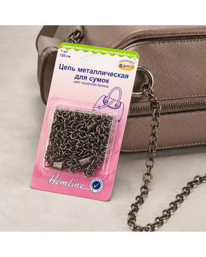 Цепь металлическая для сумок, 120 см арт. ГЕЛ-9758-1-ГЕЛ0129897