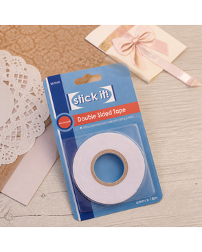 Клейкая лента, двусторонняя, STICK IT, 6 мм х 18 м арт. ГЕЛ-13516-1-ГЕЛ0053173