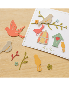 Набор ножей для вырубки Sizzix® Thinlits™ Die Set 9PK Sweet Bird by My Life Handmade арт. ГЕЛ-13905-1-ГЕЛ0109667