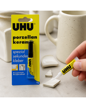 Клей UHU для керамики, секундный, 3 г арт. ГЕЛ-15215-1-ГЕЛ0092907