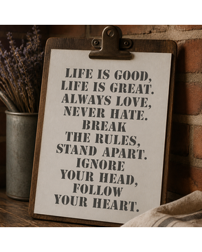 Трафарет "Life is…" арт. ГЕЛ-15240-1-ГЕЛ0100818