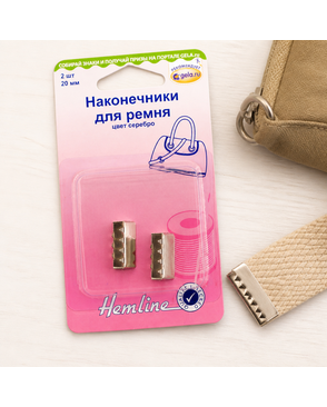 Наконечник для ремня ш.2см 2шт арт. ГЕЛ-18421-1-ГЕЛ0129886