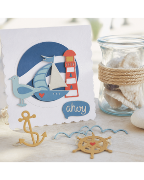 Набор ножей для вырубки Sizzix® Thinlits™ Die Set 7PK Nautical by My Life Handmade арт. ГЕЛ-20746-1-ГЕЛ0109665