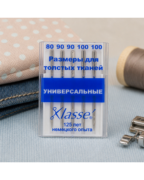 Иглы для бытовых швейных машин универсальные № 80,90,100 арт. ГЕЛ-22458-1-ГЕЛ0033190
